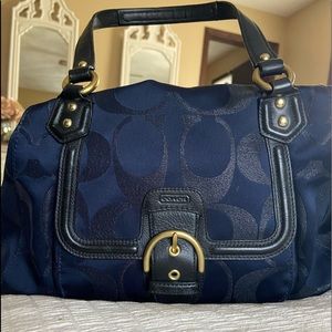 Coach Navy Blue Handbag